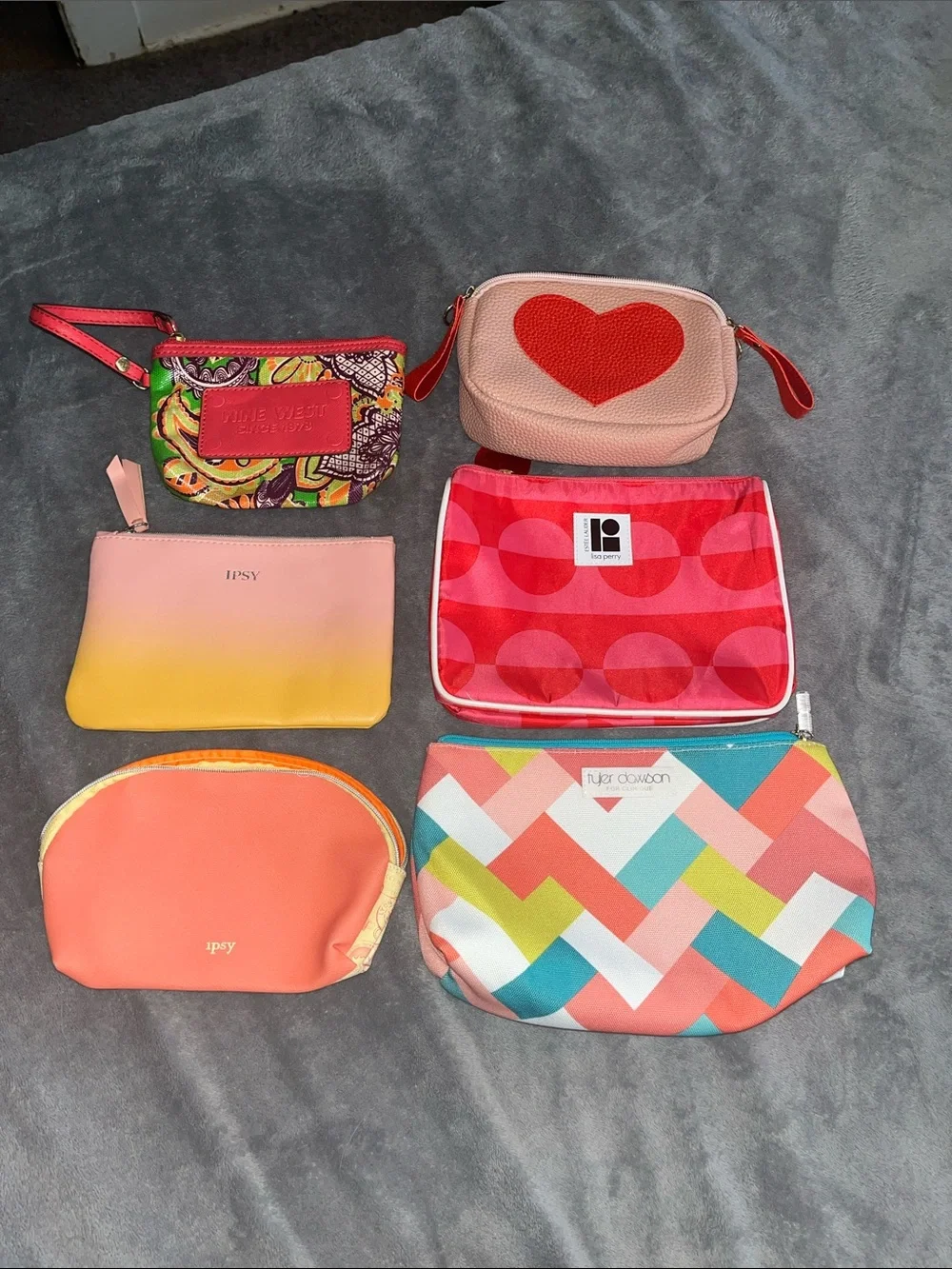 Cosmetic Bags , Set Of Six, All New